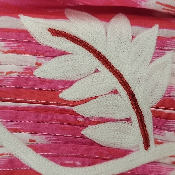 SOFT SURROUNDINGS 2X BONDI DRESS PINK RED CREAM - Picture 11 of 16